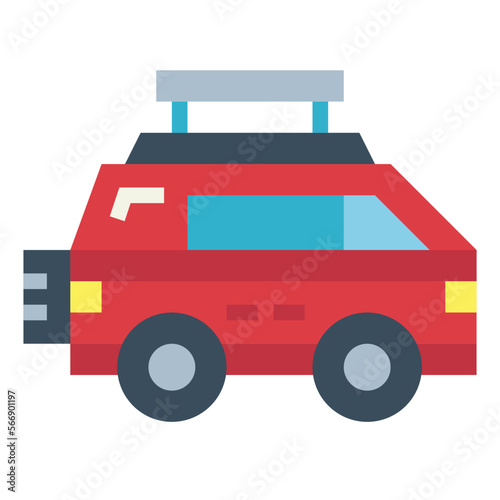 car flat icon style
