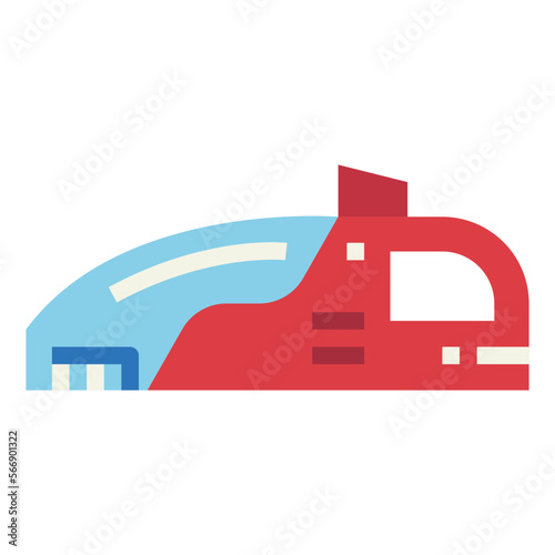 vacuum flat icon style