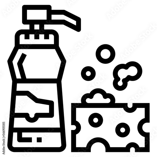 soap line icon style