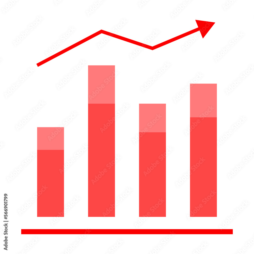 Chart bar graph graph with arrow Chart bar graph graph with arrow