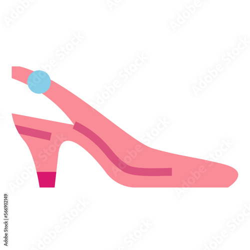 Slingbacks flat icon style