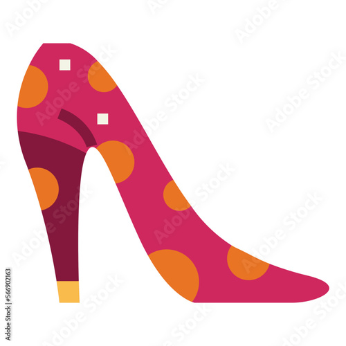 Stilettos flat icon style
