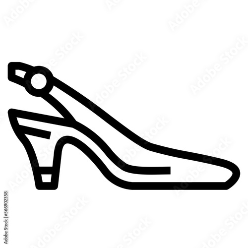 Slingbacks line icon style