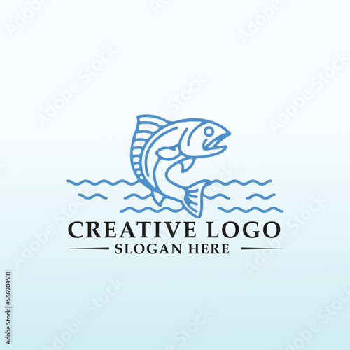 Wallpaper Mural fish vector logo design inspiration Torontodigital.ca