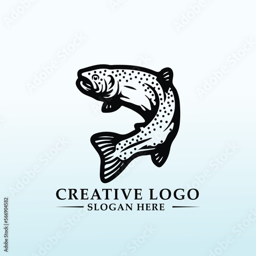 fish vector logo design inspiration