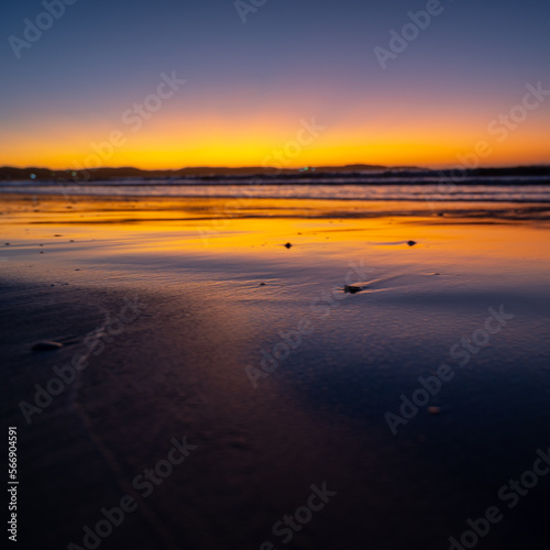 sunset on the beach