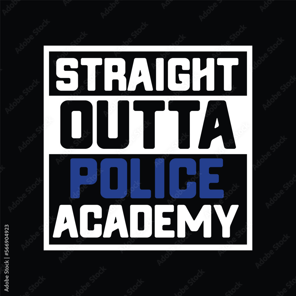 Fototapeta premium Straight Outs Police Academy