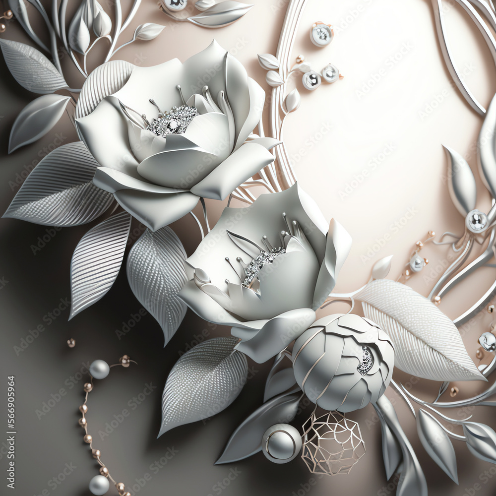 Silver 3d wallpaper deals