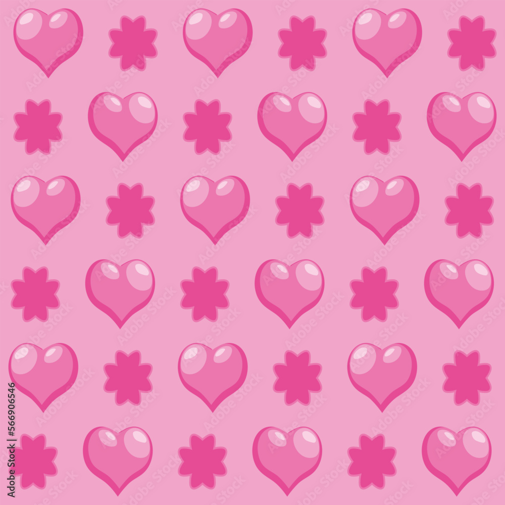 Valentine seamless pattern vector
