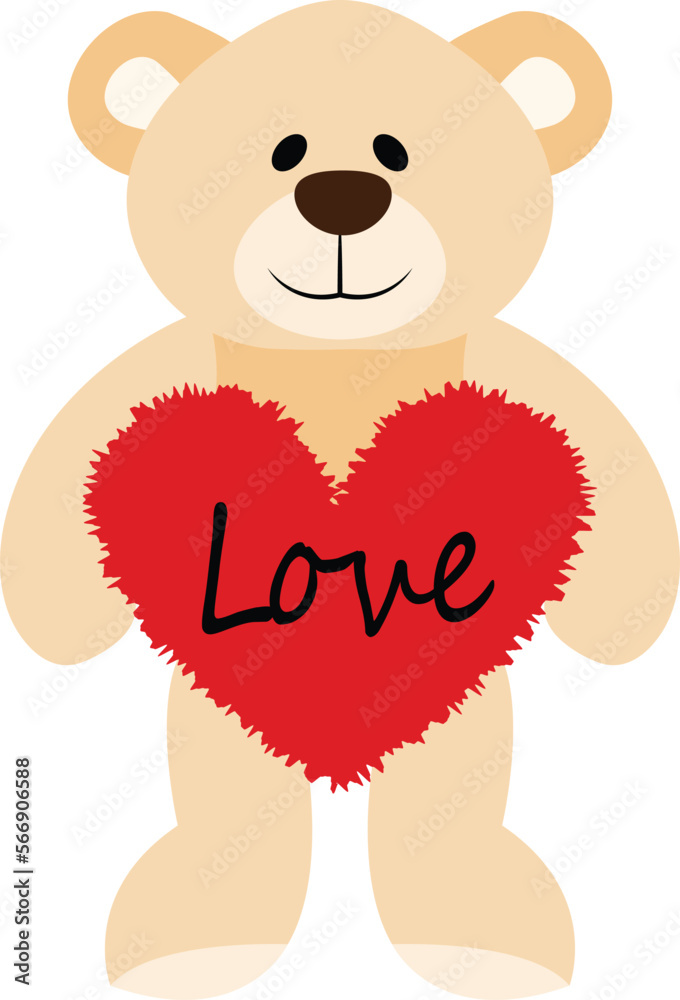 Fototapeta premium Cute teddy bear vector image or clip art