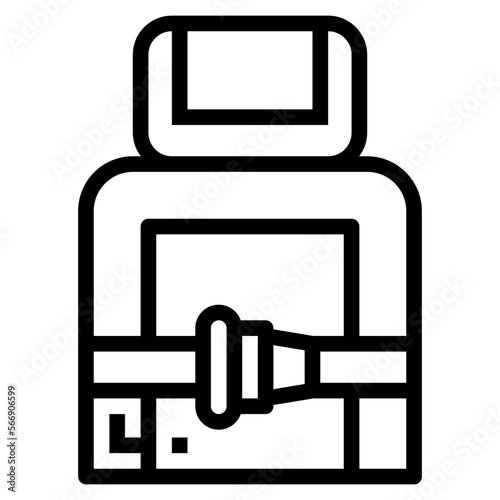 seatbelt line icon style