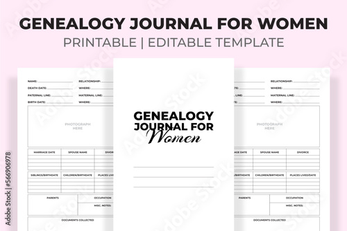 Genealogy Journal For Women