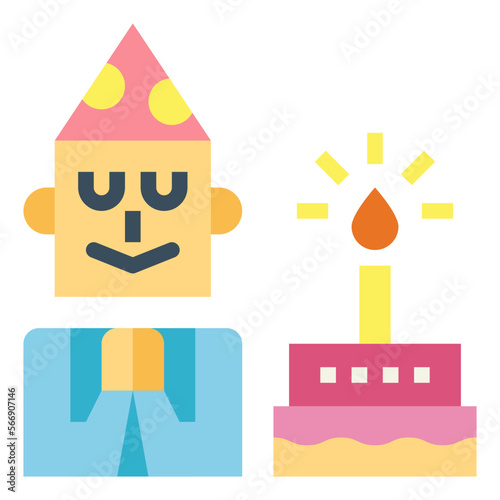 wish flat icon style