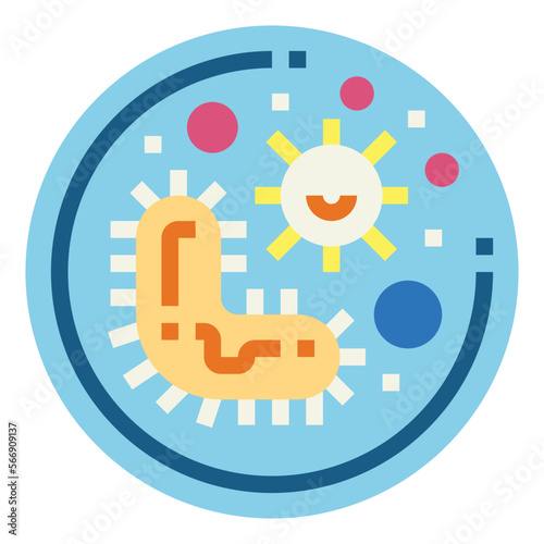 virus flat icon style