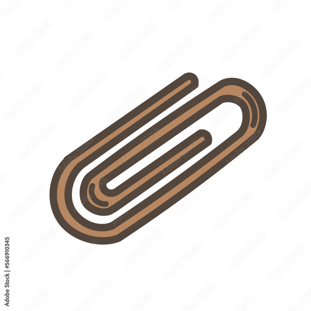 Obraz premium Stationery Icon Paperclip