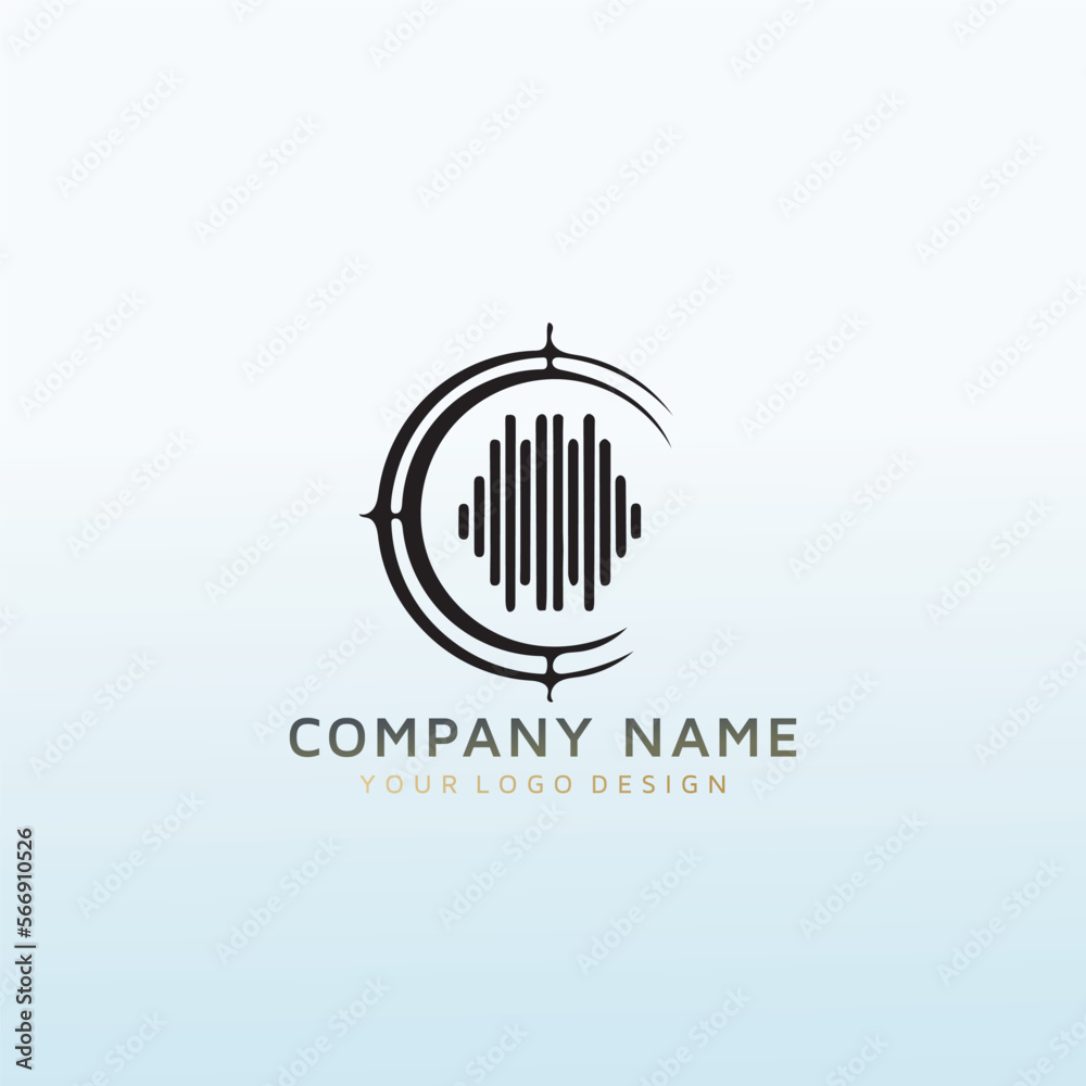 Wave music vector logo design Wave music vector logo design