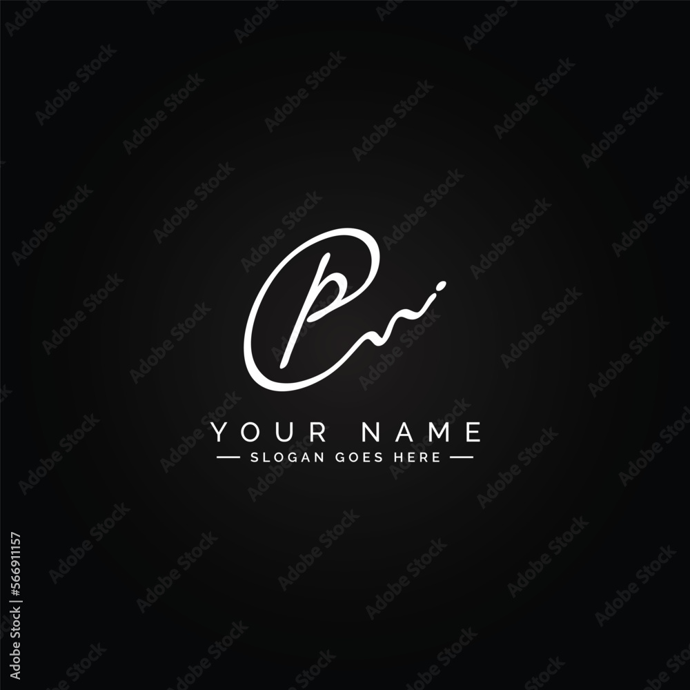 p-letter-signature-logo-p-letter-initial-logo-logo-for-company-name
