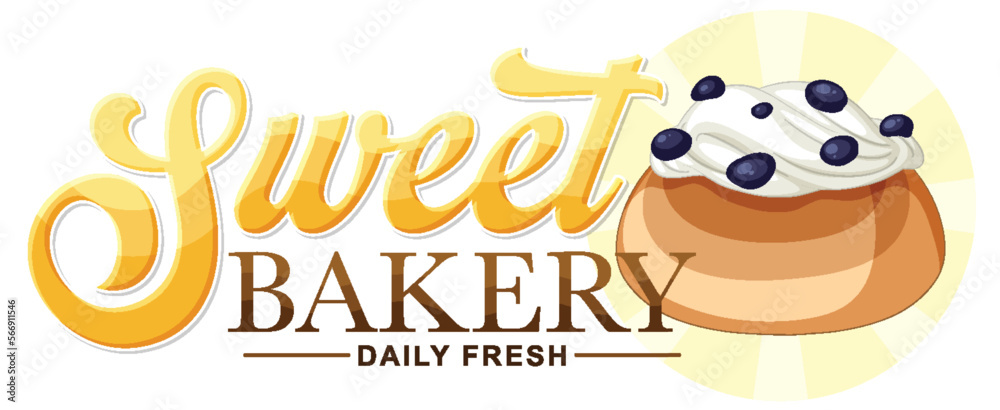 Bakery fresh and delicious text for banner or poster design Bakery fresh and delicious text for banner or poster design