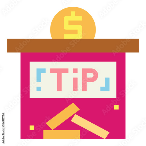 tip flat icon style