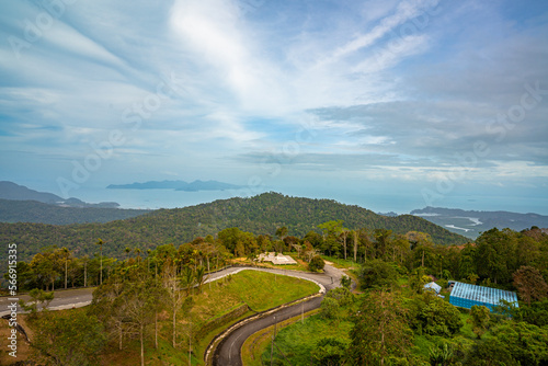 Langkawi mountain road in the mountains
