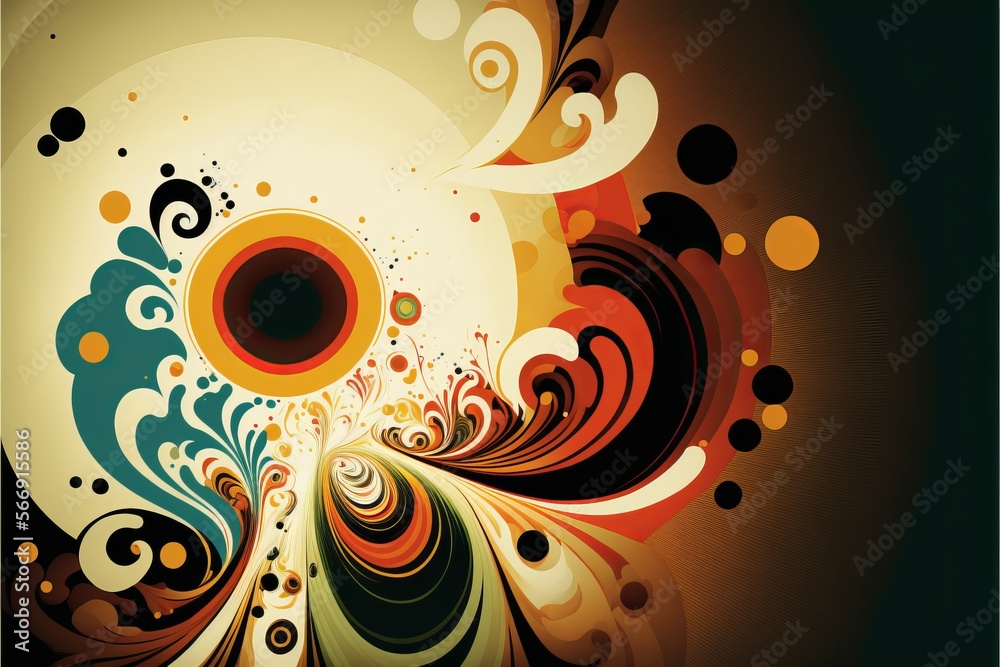 Fototapeta premium Illuminating Your Intuition, insight, perception, and instinct: An Abstract Vector Art Exploration of Perception and Foresight (generative AI)