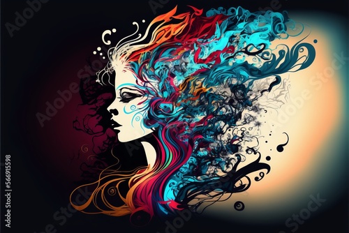 Intuition Abstract Art (generative AI)