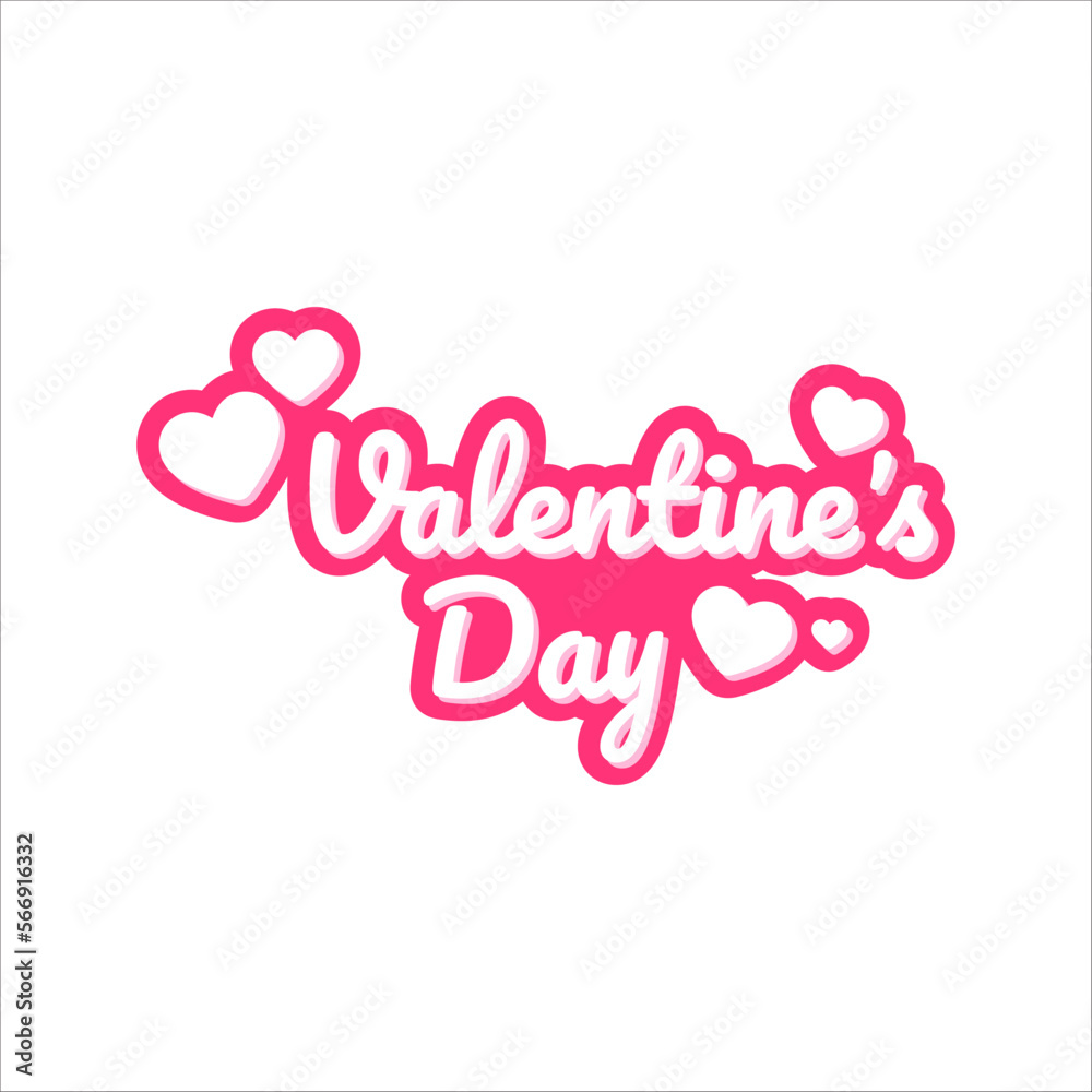 Valentine`s Day Letttering