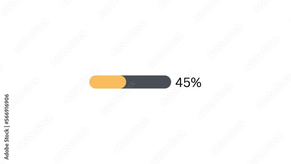45 % Progress bar for business and education 45 % Progress bar for business and education