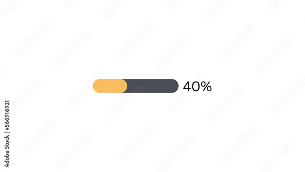 40 % Progress bar for business and education 40 % Progress bar for business and education
