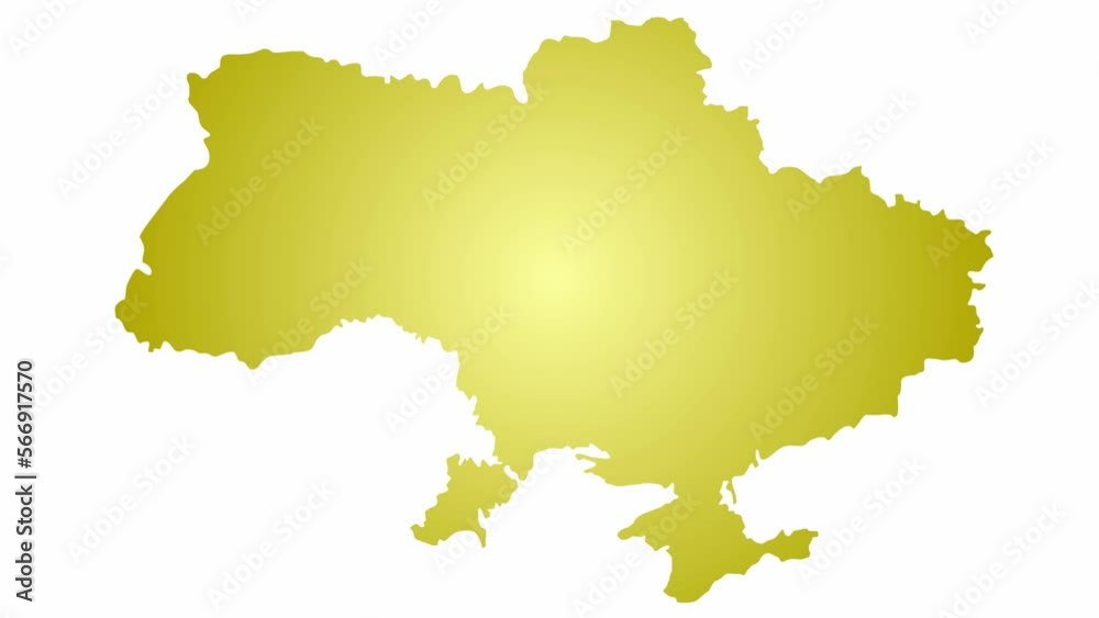 An animated golden map appears from circle. Symbol of country Ukraine. Flat vector illustration isolated on a white background.
An animated golden map appears from circle. Symbol of country Ukraine. Flat vector illustration isolated on a white background.