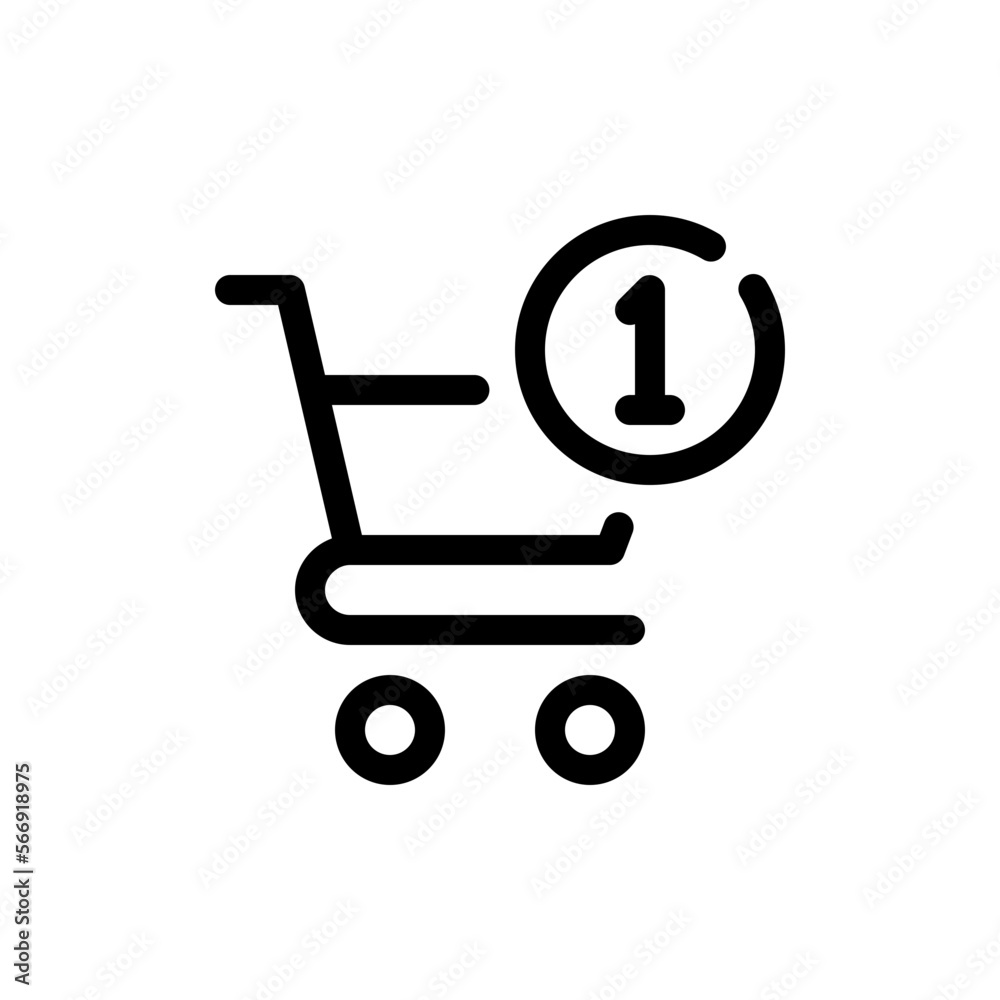 shopping cart line icon shopping cart line icon