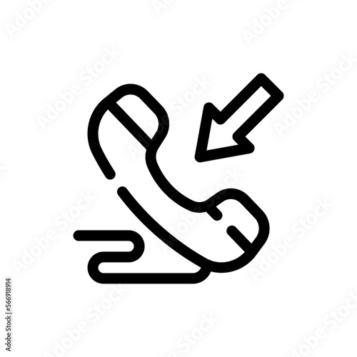 incoming call line icon