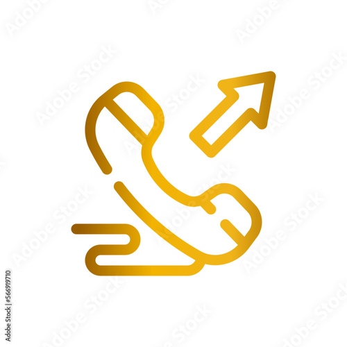 outgoing call gradient icon