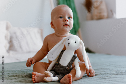 child playing with toys