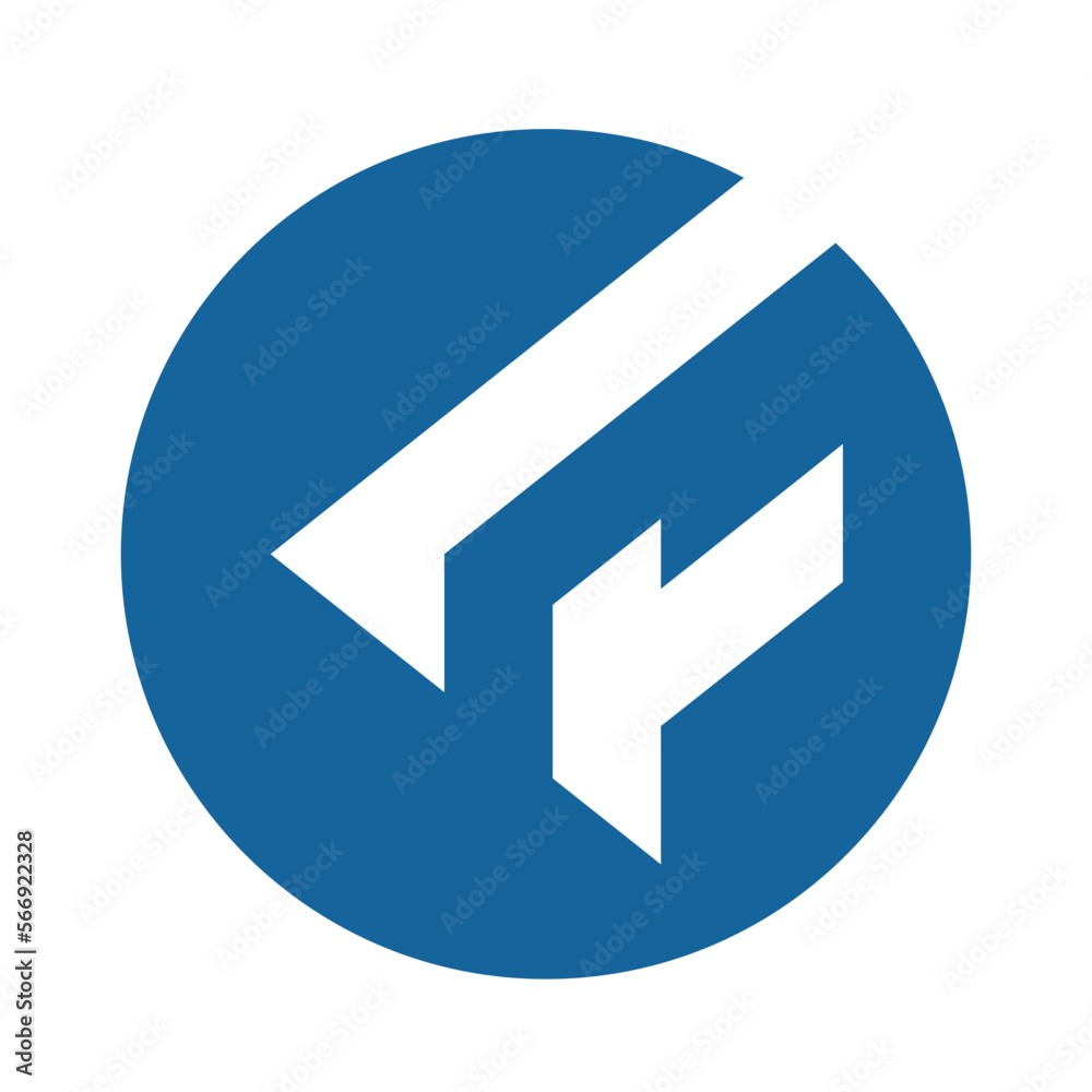 Initial letters F logo template design in rounded shape. Logo icon design template elements. Linear logo. Simple vector sign illustration in a modern style. Initial letters F logo template design in rounded shape. Logo icon design template elements. Linear logo. Simple vector sign illustration in a modern style.