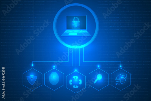 cyber data security framework innovation protection technology abstract.