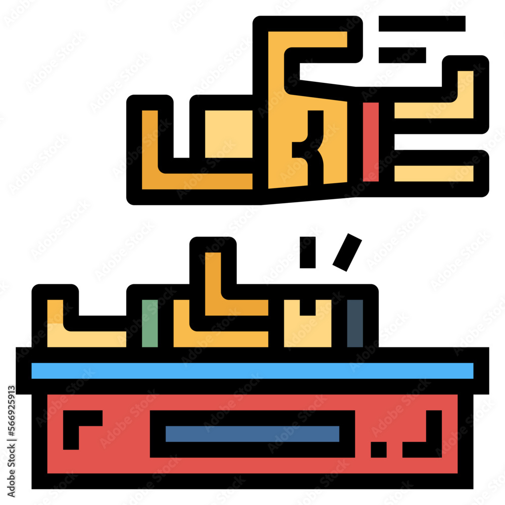 Wrestling filled outline icon style Wrestling filled outline icon style
