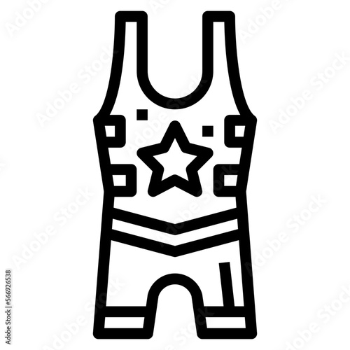 singlet line icon style