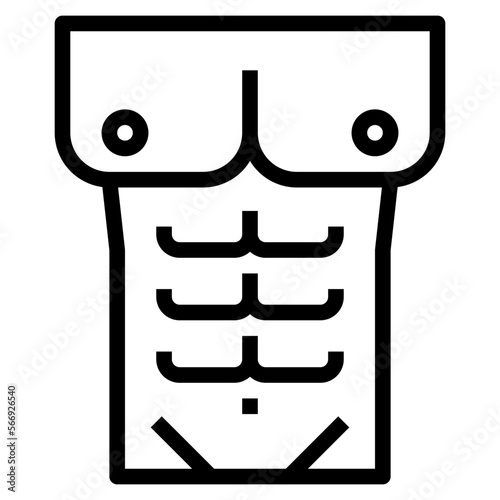 six pack line icon style