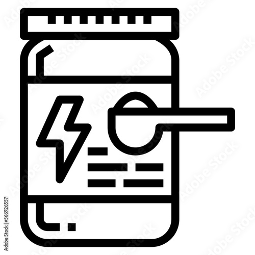 supplements line icon style