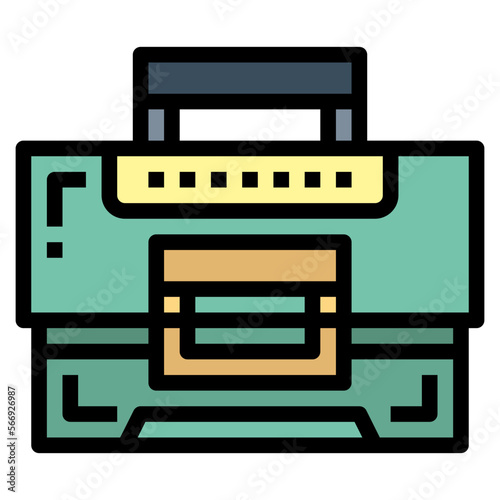 tackle box filled outline icon style