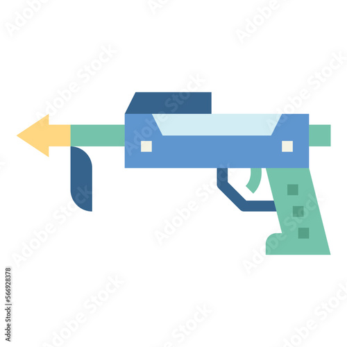 speargun flat icon style