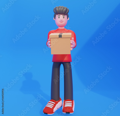 business man 3d illustration. a professional in developing business and managing marketing strategies to increase office income