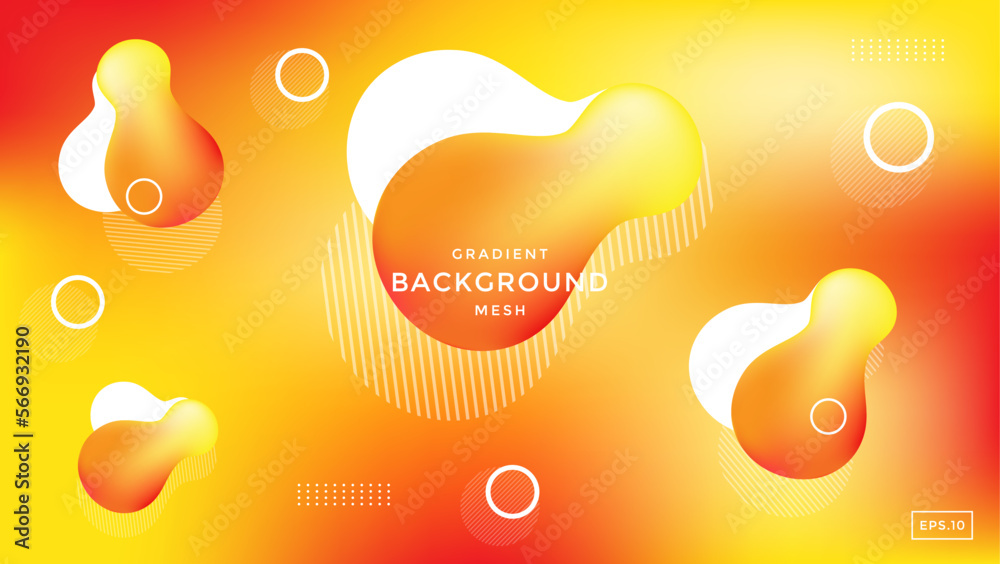 Abstract modern fluid mesh background with gradient colors perfect for templates, banners, flyers, posters, etc.