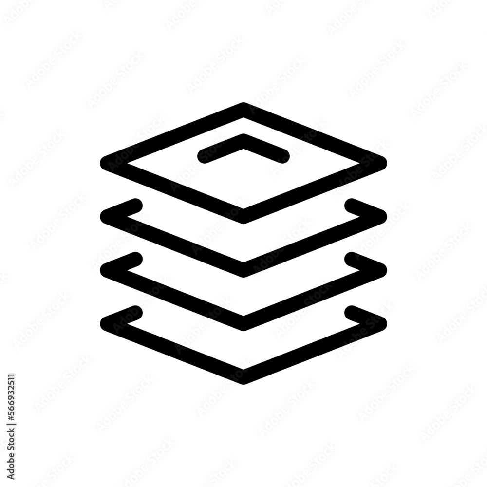layers line icon layers line icon