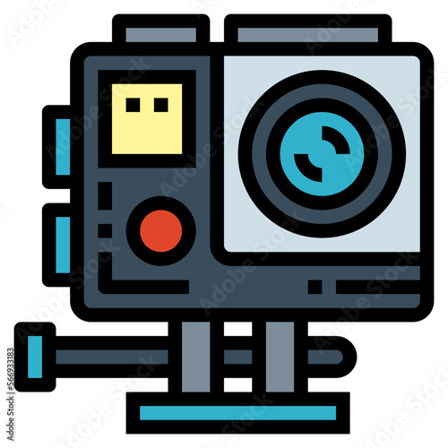 gopro filled outline icon style