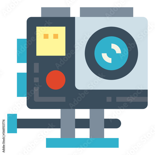 gopro flat icon style