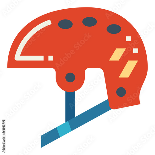 helmet flat icon style