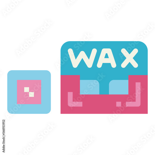 wax flat icon style