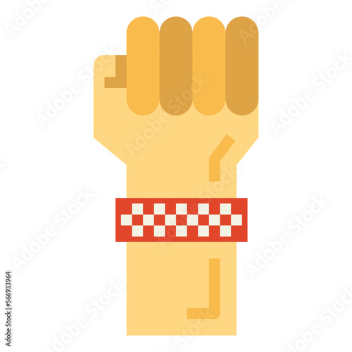 wristband flat icon style